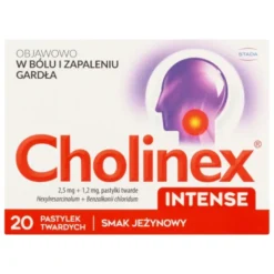 Cholinex Intense, tabletki do ssania, smak jeżynowy, 20 szt.