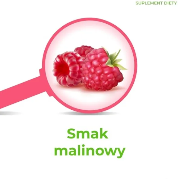 Cholinex Junior, pastylki do ssania, smak malinowy, 16 szt.
