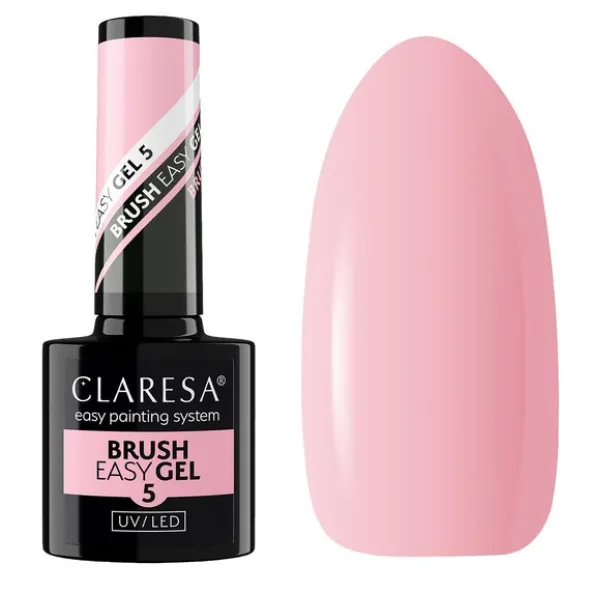 Claresa Brush Easy Gel 5, żel do paznokci, 5 g