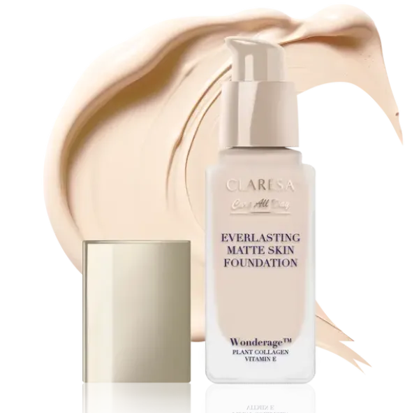 Claresa Care All Day Everlasting Matte Skin Foundation, podkład matująco-wygładzający, Light Beige, 32 ml