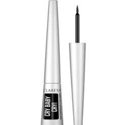 Claresa Cry Baby Cry!, wodoodporny eyeliner w płynie, 4 g