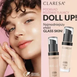 Claresa Doll Up!, podkład rozświetlający, 03 Light-Medium, 34 g