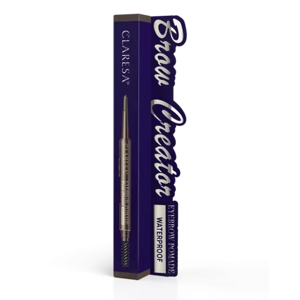 Claresa Eyebrow Pomade Pencil Brow Creator, pomada do brwi w kredce, 03 Graphite Brown, 0,17 g