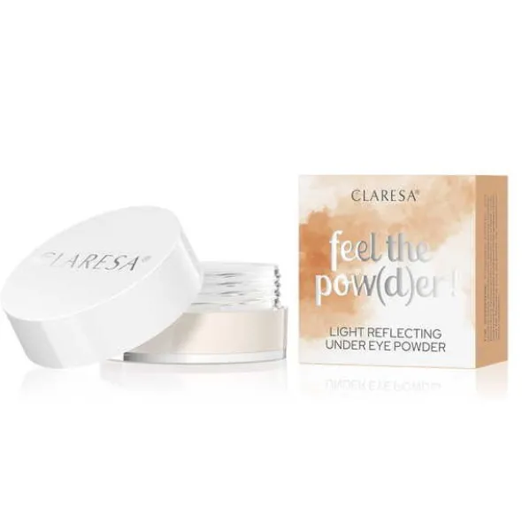 Claresa Feel The Pow(d)er!, puder pod oczy, 02 Beige, 6 g