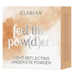 Claresa Feel The Pow(d)er!, puder pod oczy, 02 Beige, 6 g