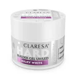 Claresa Hard&Easy Builder Gel, żel budujący do paznokci, Milky White, 45 g