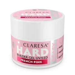 Claresa Hard&Easy Builder Gel, żel budujący do paznokci, French Pink, 45 g