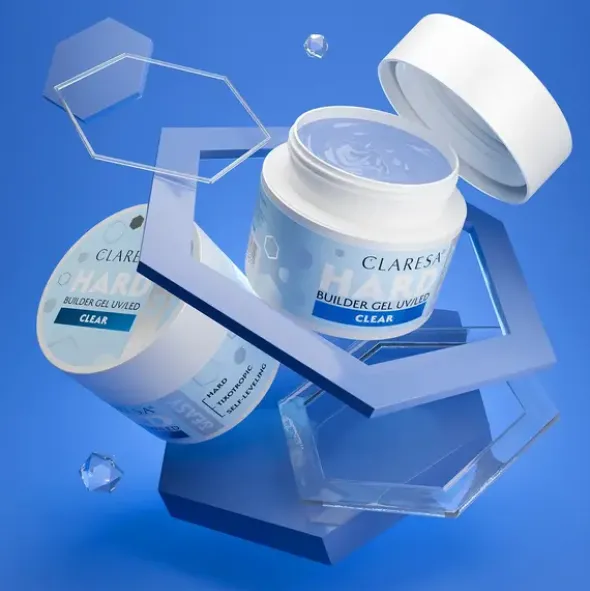 Claresa Hard&Easy Builder Gel, żel budujący do paznokci, Clear, 45 g