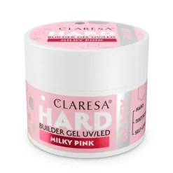 Claresa Hard&Easy Builder Gel, żel budujący do paznokci, Milky Pink, 45 g
