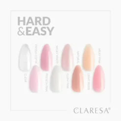 Claresa Hard&Easy Builder Gel, żel budujący do paznokci, Glam Pink, 45 g