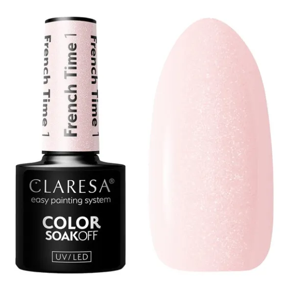Claresa, lakier hybrydowy, French Time 1, 5 g