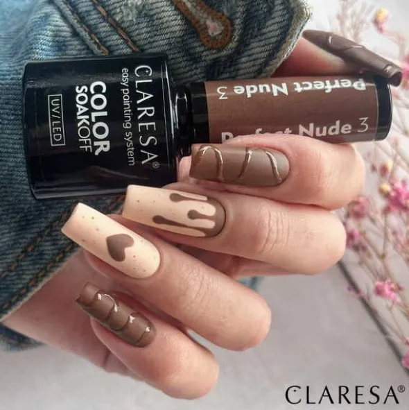 Claresa, lakier hybrydowy, Perfect Nude 3, 5 g
