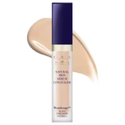 Claresa Natural Skin Tinted Serum Concealer, korektor-serum z naturalnym wykończeniem, 1W Light Warm, 7 ml