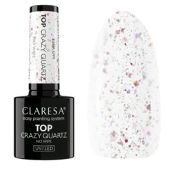 Claresa Top No Wipe Crazy Quartz, top hybrydowy, 5 g