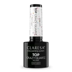 Claresa Top No Wipe Crazy Quartz, top hybrydowy, 5 g