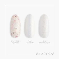 Claresa Top No Wipe Crazy Quartz, top hybrydowy, 5 g