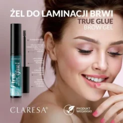 Claresa True Glue!, żel do stylizacji brwi, Transparent, 8 g
