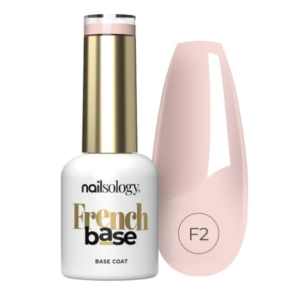 Clavier Nailsology French Base, kolorowa baza hybrydowa, F2 Cotton Candy, 8 ml