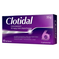 Clotidal, 10 mg/g, krem dopochwowy, 35 g + 6 aplikatorów