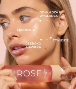 Cocosolis Rose, łagodzący toner do twarzy z różą damasceńską, kaktusem i kokosem, 100 ml