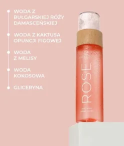 Cocosolis Rose, łagodzący toner do twarzy z różą damasceńską, kaktusem i kokosem, 100 ml