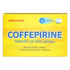 Coffepirine Tabletki od bólu głowy, 450 mg+50 mg, 6 szt.