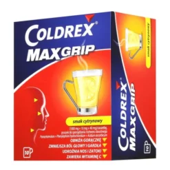 Coldrex MaxGrip, proszek do sporządzania roztworu doustnego w saszetkach, smak cytrynowy, 10 szt.