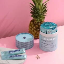 Colladrop Beauty, Kolagen HMG 10000 mg, saszetki z proszkiem, smak ananasowy, 30 szt.