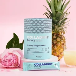 Colladrop Beauty, Kolagen HMG 10000 mg, saszetki z proszkiem, smak ananasowy, 30 szt.