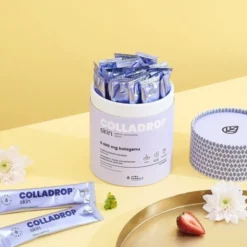 Colladrop Skin, Kolagen 5000 mg, saszetki z proszkiem, smak truskawkowy, 30 szt.