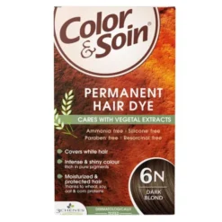 Color&Soin, farba do włosów, ciemny blond (6N), 135 ml