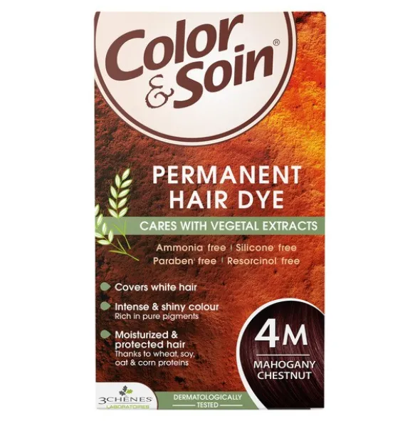 Color&Soin, farba do włosów, mahoniowy kasztan (4M), 135ml
