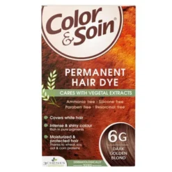 Color&Soin, farba do włosów, złocisty ciemny blond (6G), 135ml