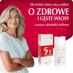Complidermol 5α, szampon zapobiegający wypadaniu włosów, 200 ml