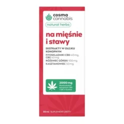 Cosma Cannabis Natural Herbs Na Mięśnie i Stawy, krople, 30 ml