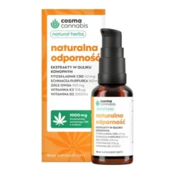 Cosma Cannabis Natural Herbs, Naturalna Odporność, olejek w kroplach, 30 ml