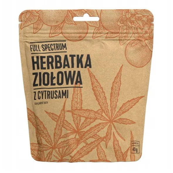 Cosma Full Spectrum, Herbatka konopna z cytrusami, susz, 40 g