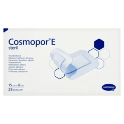 Cosmopor E, plastry opatrunkowe jałowe, 15 x 8 cm, 25 szt.