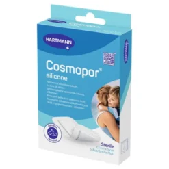 Cosmopor Silicone, opatrunek chłonny, 7,2 cm x 5 cm, 5 szt.