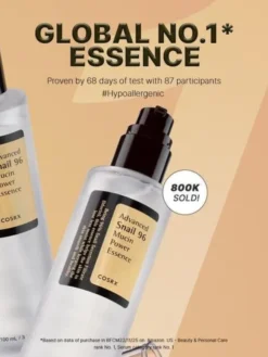 Cosrx Advanced Snail 96, esencja z wydzieliną ślimaka, 100 ml