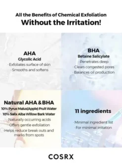 Cosrx AHA/BHA Clarifying Treatment Toner, tonik do twarzy, 150 ml