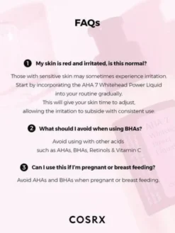 Cosrx AHA 7 Whitehead Power Liquid, esencja złuszczająca do twarzy, 100 ml