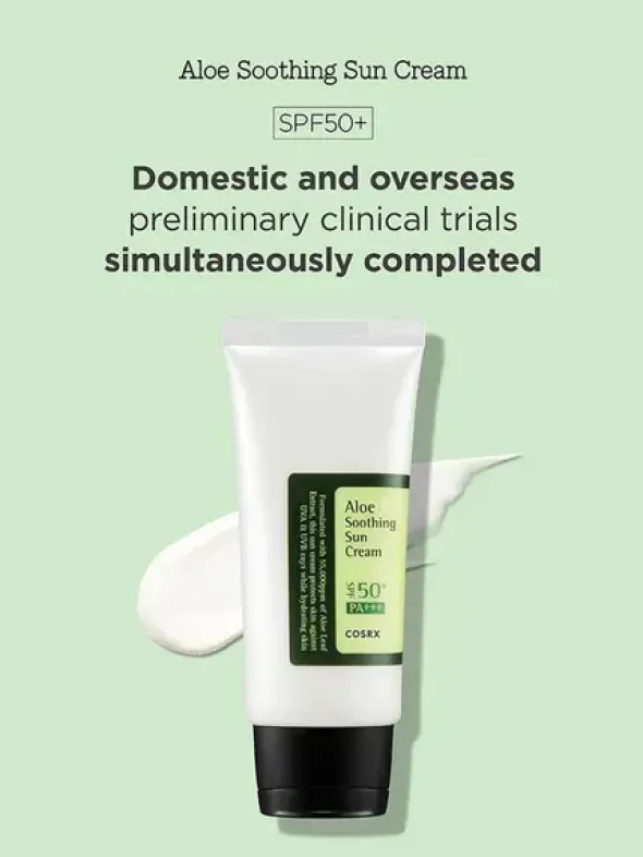 Cosrx Aloe Soothing Sun, krem przeciwsłoneczny, SPF 50 / PA+++, 50 ml