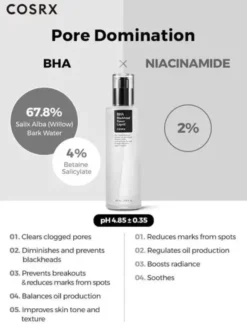 Cosrx BHA Blackhead Power Liquid, esencja oczyszczająca do twarzy, 100 ml