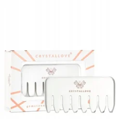 Crystallove, grzebień do masażu skóry głowy i ciała ze stali nierdzewnej, 1 szt.