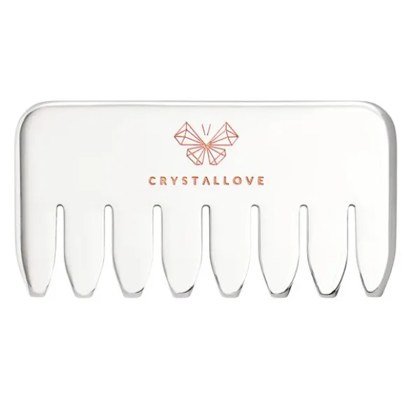 Crystallove, grzebień do masażu skóry głowy i ciała ze stali nierdzewnej, 1 szt.