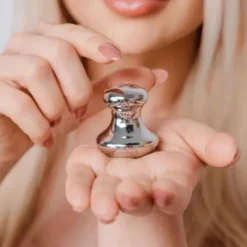 Crystallove, grzybek do masażu twarzy ze stali nierdzewnej, 1 szt.