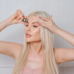 Crystallove, grzybek do masażu twarzy ze stali nierdzewnej, 1 szt.