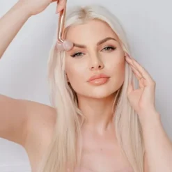Crystallove, masażer liftingujący do twarzy 3D z kwarcem różowym, 1 szt.