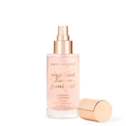 Crystallove, mgiełka do twarzy z kwarcem różowym i różą, 100 ml